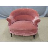 Victorian upholstered tub chair