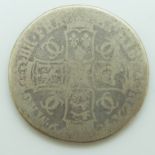 Charles II 1679 silver crown. F