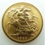 1965 Elizabeth II gold full sovereign