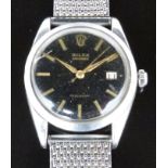 Rolex Oysterdate Precision gentleman's wristwatch ref. 6694 with date aperture, gold hands and baton