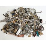 A very large quantity of wristwatch straps and bracelets including Seiko, Accurist and