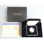 2002 Queen's Jubilee proof gold full sovereign with shield back, cased with certificate no. 10195
