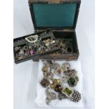 A collection of brooches including miracle, Mizpah, silver dragon bracelet, filigree keris brooch,
