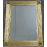 Gilt framed mirror with bevelled glass, 69 x 84cm overall