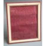 Jarrolds Walter Jones, Sloane Street, SW1 tooled leather picture frame with easel back, 39 x 33cm