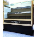 Parker Pen shop display cabinet, 100cm x 60cm x 91cm