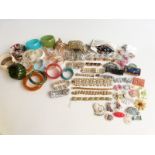 A collection of jewellery including Monet, Coro, Emmons, Jewelcraft and Sarah Coventry bracelets,