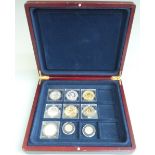 CM coins The Millionaires Collection comprising nine silver (three gold plated) coins representing