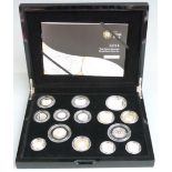 Royal Mint 2011 UK silver proof coin set in deluxe case with certificate