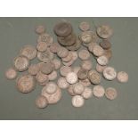 A small collection of pre-decimal UK cupro-nickel and pre 1947 silver coinage