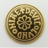 22ct gold copy coin of a Coenwulf penny, 4g