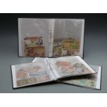 A collection of approximately 120 various overseas banknotes to include Thailand, Kenya, Belgium,