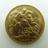 1907 Edward VII gold full sovereign