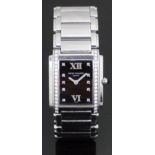 Patek Philippe Twenty-4 ladies wristwatch ref. 4910 with luminous hands, diamond markers, black