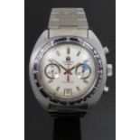 Tissot Navigator gentleman's diver's/yachting chronograph wristwatch with date aperture, luminous