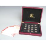 The Worlds Finest Gold Miniatures coin collection comprising fifteen 22ct and 24ct gold coins in