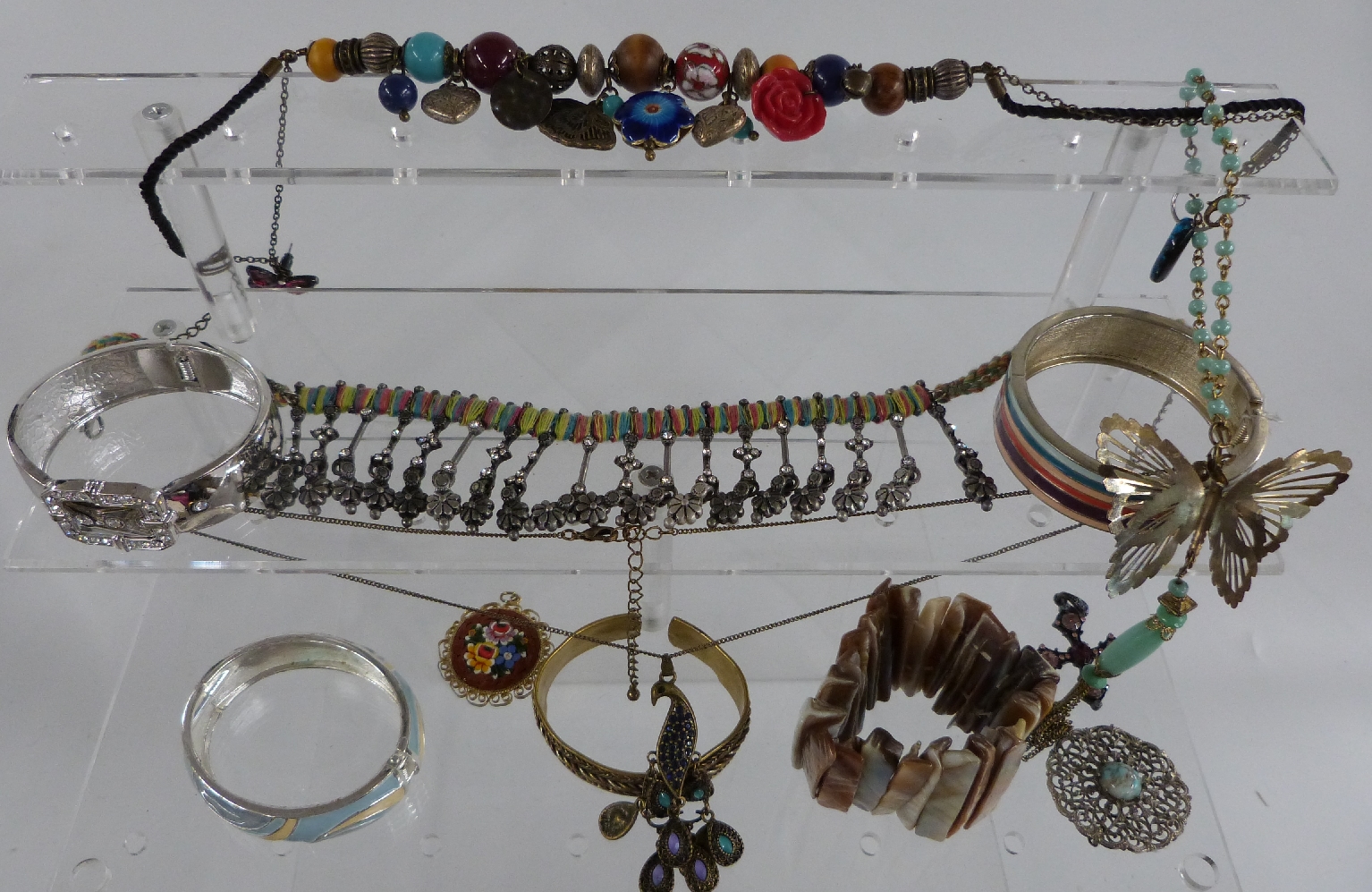 A collection of jewellery including Pilgrim jewellery, Jewelcraft, micro mosaic pendant etc - Image 2 of 2