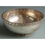 Albert Edward Jones Arts and Crafts hallmarked silver fruit or similar bowl with pierced rim and