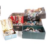 A collection of costume jewellery including agate, Seiko watches, enamel seahorse, Sekonda watch