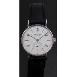 Nomos Glashute Tagente limited edition gentleman's wristwatch with inset subsidiary seconds dial,