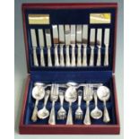 Viners six place setting silver plated canteen of cutlery