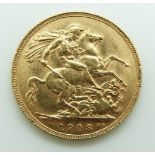 1908 Edward VII gold full sovereign