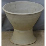 Pottery jardiniere on stand, diameter 53cm