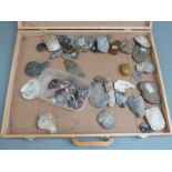 Large collection of Neolithic, Paleolithic, stone and bronze age tools and weapons, including