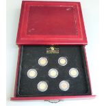 Era of Gold 'Age of Empire' collection of seven gold full sovereigns comprising Queen Victoria young