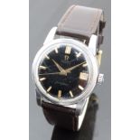 Omega Seamaster gentleman's automatic wristwatch ref. 2849 15 SC with date aperture, gold hands