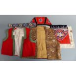 19th/20th century children's clothes of Middle Eastern origin including waistcoats, hat, beadwork