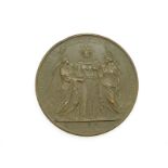 Napoleon III commemorative bronze medal 12 Juin 1860 by Oudine commemorating the annexation of