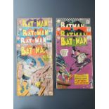 Seven DC Comics Batman comprising 162, 165-167, 169, 174 and 189 Fright of the Scarecrow.