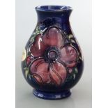 Moorcroft vase decorated in the Clematis pattern, H10cm