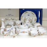 A large collection of Aynsley Cottage Garden tea and decorative ware including teapot, approximately