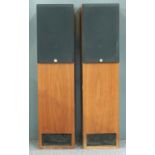 Pair of Castle Chester 8ohm 75 watt floor standing stereo speakers, H91cm