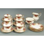 Royal Albert Old Country Roses tea ware, approximately 20 pieces