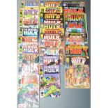 Thirty Marvel comics comprising The Incredible Hulk 122, 132, 300, 315-320, 322, 335, 347 and 348,