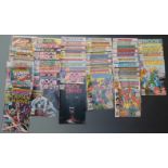 Fifty-four Marvel comics comprising Captain Marvel 1 and 4, Human Torch 2 x2, 3, 5, 8 x2 and one