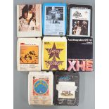 A large collection of 1970s/1980s eight track tapes
