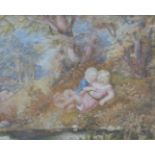 Guido Reni Bach RI, ROI (1828-1905) watercolour, Babes in the Wood, signed lower left, 33 x 41cm,