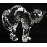 Baccarat glass cat 12cm tall