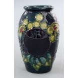 Moorcroft vase decorated in the Finches pattern, H11cm