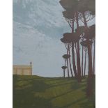 Robert K Meyrick limited edition 1/12, screen print 'Villa Doria Pamphili, Roma' dated 1982, 66 x