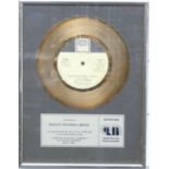 Stevie Wonder - Master Blaster presentation gold disc, framed and glazed, presented to Quality