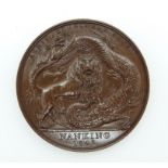 Victorian bronze Nanking 1842 medal, possibly a prototype / specimen, D36.2mm