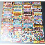 Marvel Super Spider-Man comics comprising 254-305, 307, 308 and 310