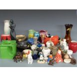 A collection of novelty ceramics and collectables including Carltonware Red Baron teapot, Guinness