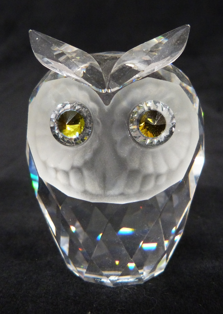 A collection of nine Swarovski animals including hedgehog, owl, mouse etc - Image 8 of 8