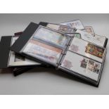 Six First Day Cover albums containing covers and presentation packs from 2006 to 2013